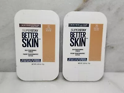 2-Maybelline Superstay Better Skin Skin Powder #70 PURE BEIGE New Seals Broken • $12