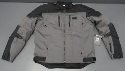 Men's Moto Centric Size 2XL Gray/Black Padded Protective Motorcycle Jacket NEW • $79.94