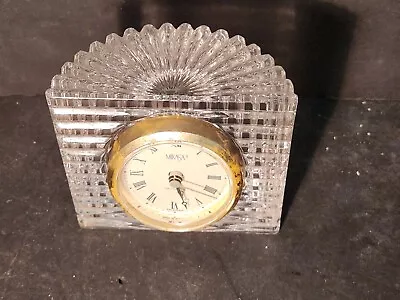 Mikasa Crystal Quartz Glass Mantle Desk Table Clock Made In Germany New Battery • $19.99