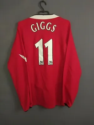 Giggs Manchester United Jersey 2004 2006 Home Size XL Shirt Nike Ig93 • $254.99