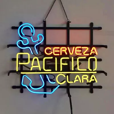 Mexico Cervezaa Pacifico Beer Neon Light Sign Gift Wall Shop Pub Lamp Glass 19  • $140.59