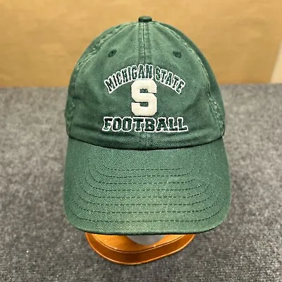 New Era Michigan State Spartans Football Logo Cap Adult Adjustable Green Hat • $6