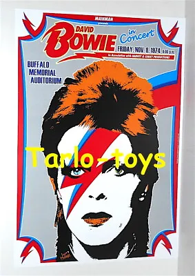 $19.99 • Buy DAVID BOWIE - Buffalo, Us - 8 November 1974   - Concert Poster 