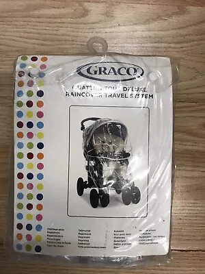 £20 • Buy Graco Pushchair Rain Cover Tour Deluxe Travel System 