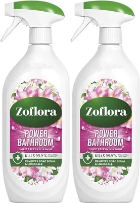 £11 • Buy 2 X Zoflora Power Bathroom Cleaner Trigger Spray,Sweet Freesia And Jasmine 800ml