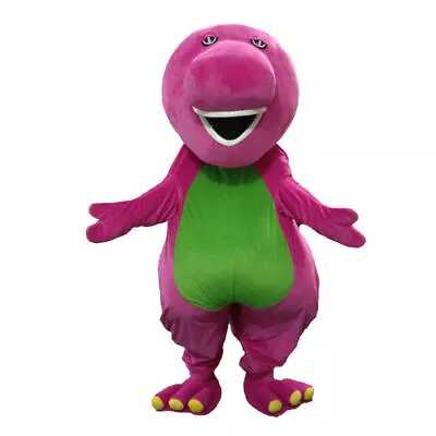 Barney Long Mascot Costume Walking Dinosaur Cartoon Doll Halloween Mardi Gras Pa • $120