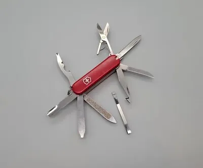 Victorinox 58mm Mini Champ Swiss Army Knife  Red W/ Working Pen - Scissors File • $49.99
