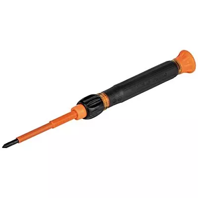 Klein Tools 32581INS Precision Screwdriver 2-in-1 Insulated Black/Orange  • $22.99