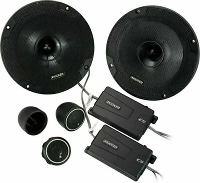KICKER 46CSS654 6.5  6-1/2  600W RMS4-Ohm Car Audio Component Speakers CSS65 • $116.99