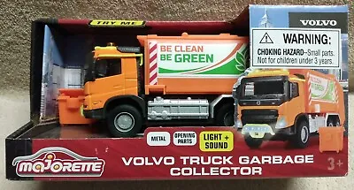 Majorette ~ Volvo Garbage Collector ~ Diecast ~ Lights & Sound ~ #213743000  NIB • $24.95