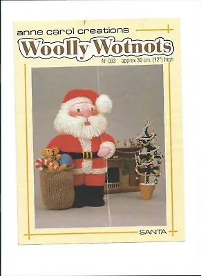Knitted Toys Knitting Pattern Father Christmas Santa Woolly Wotnots • £1.50