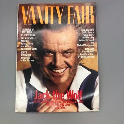 Vanity Fair Vintage Magazine- Jack Nicholson-April 1994 • $18