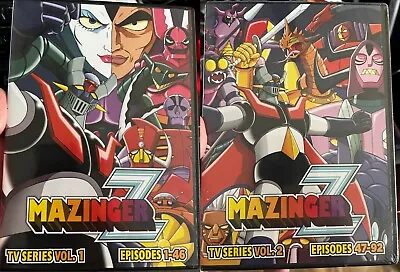 Mazinger Z Tv Series Lot: Volume 1 & 2 R1 Dvd Japanese Anime 1 Open 1 New • $85