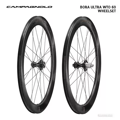 Campagnolo BORA ULTRA WTO 60 Disc Brake 2-Way Fit Carbon Wheel Set : CAMPY N3W • $2895