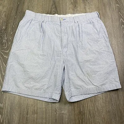 Polo Golf Ralph Lauren Fairway Shorts Mens Size 36 Check Pleated Seersucker • $24.99
