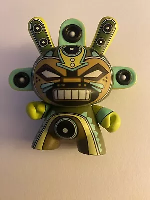 Kidrobot Dunny 2011 Azteca II 2 Vinyl Figure Green MInigod Marka27 Loose Aztec • $14.99