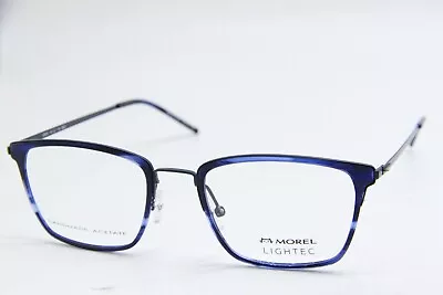 New Morel Lightec 30265l Bb22 Blue Navy Authentic Eyeglasses 54-21 • $105.91