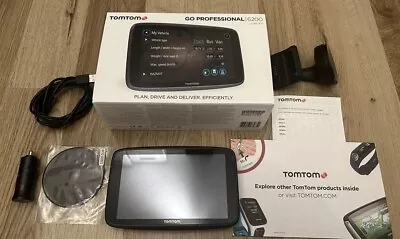 TomTom Go Professional 6200 HGV SAT NAV Maps Truck Lorry Van Pro Trucker Bus HGV • £199