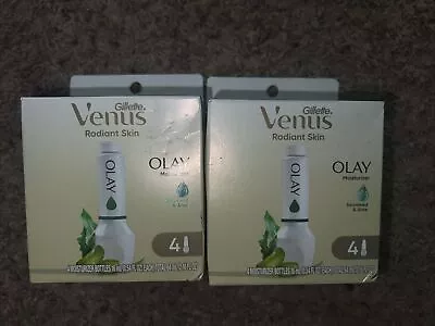 2 Gillette Venus Radiant Skin Seaweed Aloe Olay Moisturizer Refill 4 Count. • $19.99