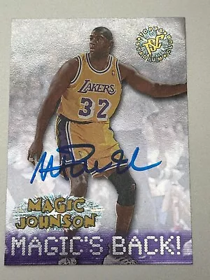 MAGIC JOHNSON 1996 STADIUM CLUB Autographed  NBA Card TTM/IP Signature • $9.99