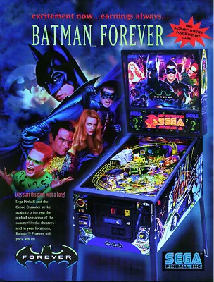 Batman Forever Pinball (SEGA) - CPU / DISPLAY VA4.01 ROM Upgrade Set • $53.99