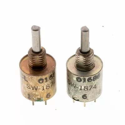 SW-1874 1 Pole 6 Position 60 Degree/Pos Continuous Mini Rotary Switch NOS • $4.95