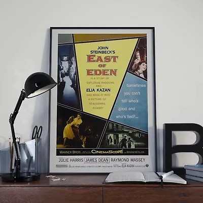 John Steinbeck East Of Eden James Dean Movie Film Poster Print Picture A3 A4 • £4.99