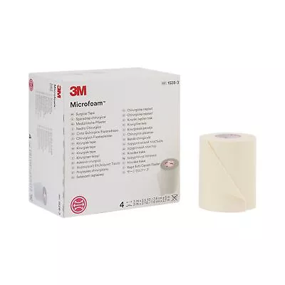 3M Microfoam Elastic Foam Medical Surgical Tape 1528-3 3  X 5.5 Yds 4 Rolls • $29.74