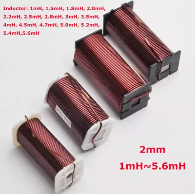 2mm 1mH~5.6mH Audio Amplifier Speaker Oxygen-Free Copper Coil Crossover Inductor • $47.32