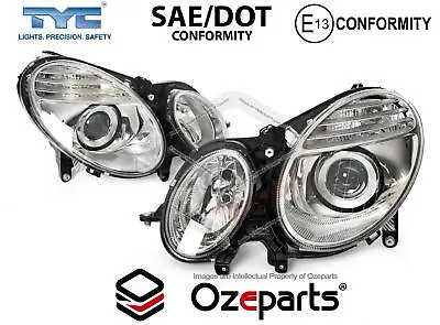 Pair LH+RH Head Light Non Xenon For Mercedes Benz E Class W211 Ser 2 2006~2009 • $301.51