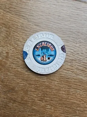 Las Vegas Excalibur Casino Chip $1 Dollar USA Poker • £4.49