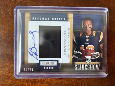 2013 Rookies And Stars Slideshow Stedman Bailey Autograph RC  90/99 • $4.60