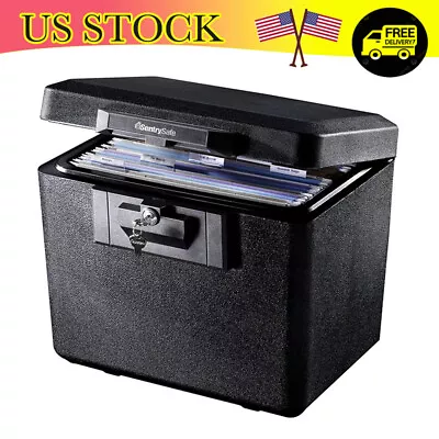 0.61 Cu Ft Fireproof Safe Box Security W/ Key Lock Files Document Home Office • $56.70