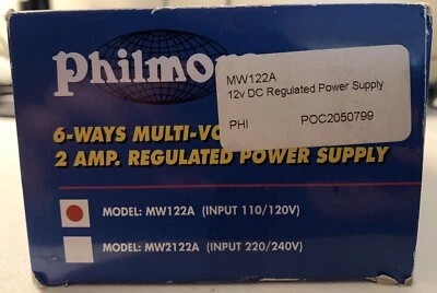 $26 • Buy Philmore MW122A Multi-Voltage Regulated DC Power Supply