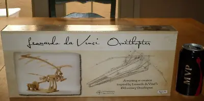 [Leonardo Da Vinci's] ORNITHOPTER RE-CREATION [15th CENTURY] WOOD MODEL KIT • $40