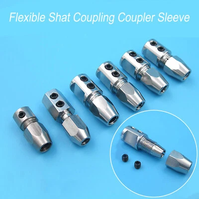 £6.76 • Buy For RC Boat Model Shaft Coupling Coupler Sleeve Flex Collet Motor Shaft Part