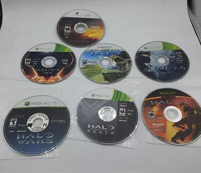 Halo Game Lot Of 7: Xbox Xbox 360 Xbox One Halo 1 2 3 4 Reach Wars Tested Work • $44.99