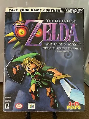 Legend Of Zelda: Majora's Mask Official Strategy Guide Very Rare! • $34.99