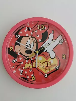 Official Disney Character Kids Wall Mount Minnie Mouse Vintage Wall Mount Clock  • £10