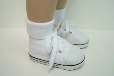 White Canvas Tennis Doll Shoes Fits My Twinn Poseable (Debs*) • $13.19