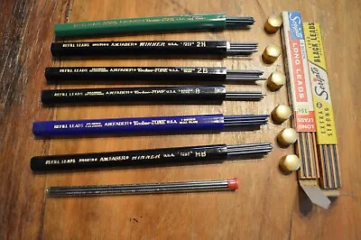 A.W. Faber Drawing Pencil Refill LeadsTechno ToneGreenBlackBluePlus Scripto • $8.75