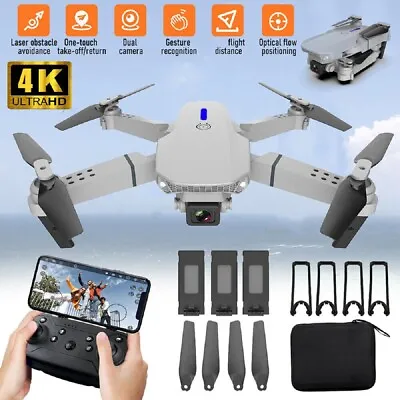 Drone With Camera HD RC Quadcopter Foldable Drone Mini Drone Gift For Beginner • £29.99