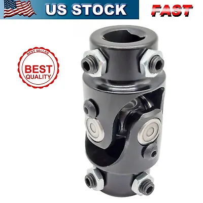 3/4  DD X 3/4  DD Universal Steering U Joint Single Shaft Coupler Black US NEW • $19.99