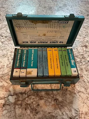 Vintage Mine Safety Appliances Co. First Aid Kit And Medical Supplies • $55.89