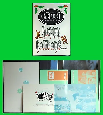 CHRISTMAS CARDS & POSTCARDS - Matador / Onefoot Records 1990s Good Decorations! • $6.98