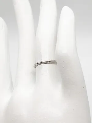 Vintage 1926 Signed Platinum Eternity Wedding Band Ring SZ 5 • $245