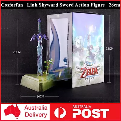 The Legend Of Zelda Link Figure Masterword Skyward Sword Figure Model Boxed Gift • $47.40