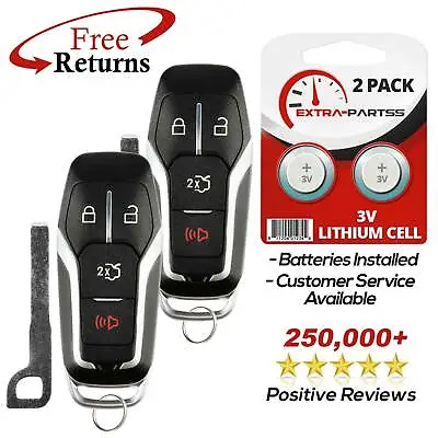 2 Remote Key Fob 4btn For 2015 2016 2017 Ford Mustang • $49.95