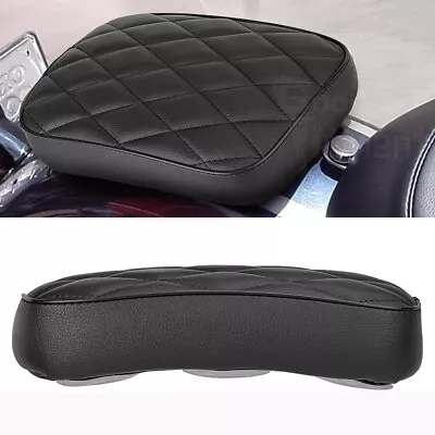 Lattice Black Pillion Motorcycle Passenger Seat Pad 8 Suction Cup For Cruiser US • $29.35