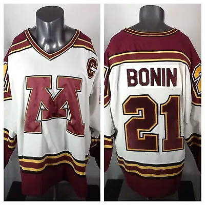 Vintage Starter Brian Bonin #21 (XL) Minnesota Gophers Stitched Hockey Jersey • $200